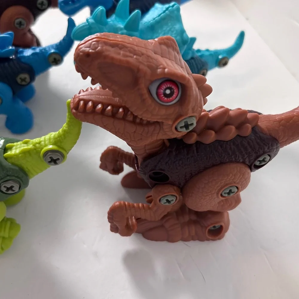 Take Apart Dinosaur Toys for Kids STEM Learning Building Set of 6 T-Rex Multi